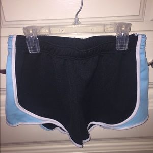 blue and black & pink and black shorts!